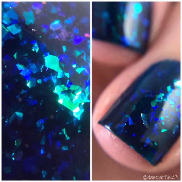 Nail polish swatch / manicure of shade KBShimmer Spell Check