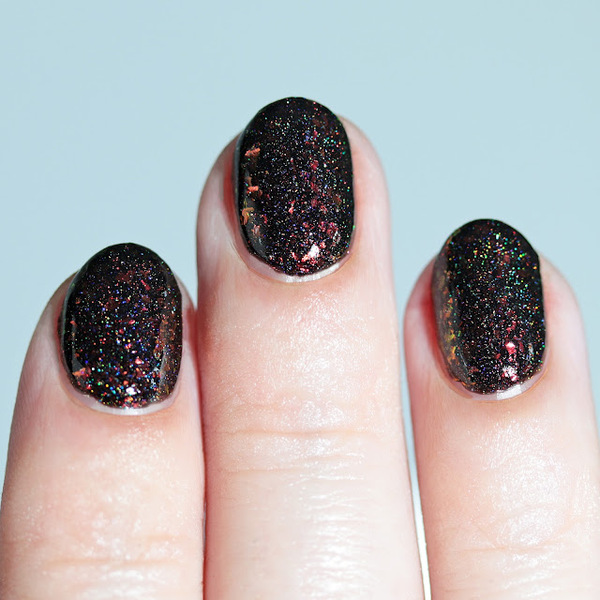 Nail polish swatch / manicure of shade KBShimmer Bugs and Kisses