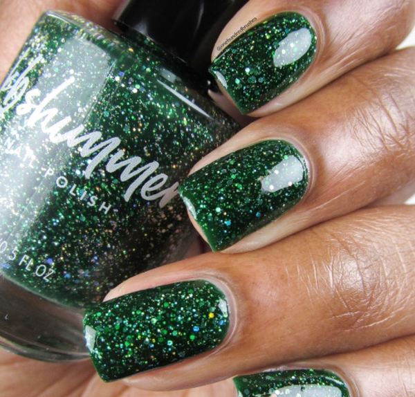 Nail polish swatch / manicure of shade KBShimmer Kind of a Big Dill