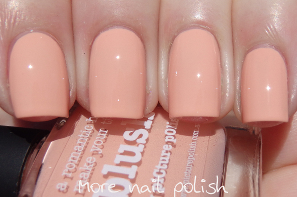 Nail polish swatch / manicure of shade piCture pOlish Blush