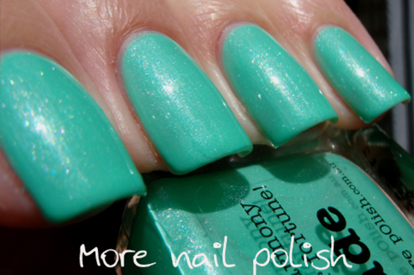 Nail polish swatch / manicure of shade piCture pOlish Jade