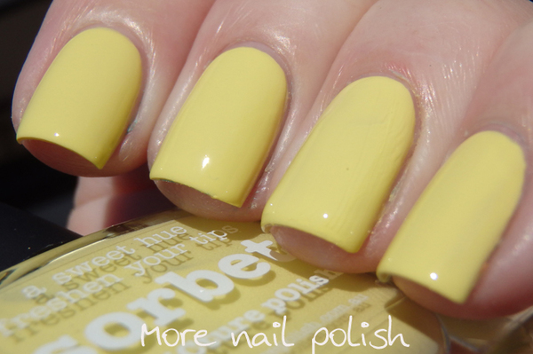 Nail polish swatch / manicure of shade piCture pOlish Sorbet