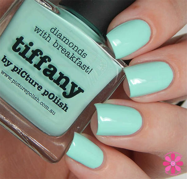 Nail polish swatch / manicure of shade piCture pOlish Tiffany