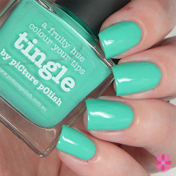 Nail polish swatch / manicure of shade piCture pOlish Tingle