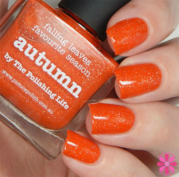 Nail polish swatch / manicure of shade piCture pOlish Autumn