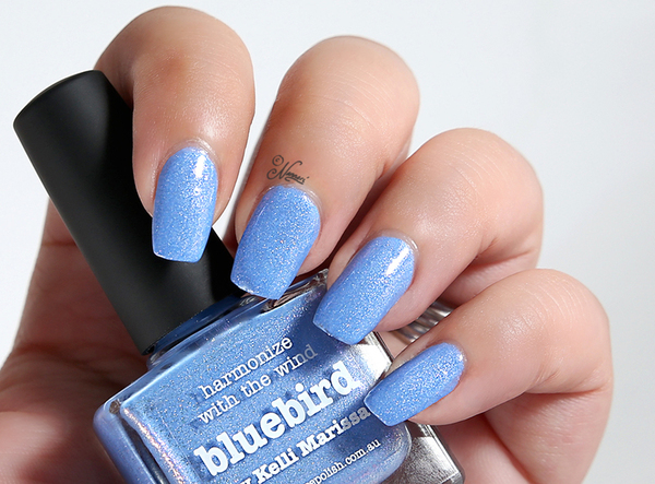 Nail polish swatch / manicure of shade piCture pOlish Bluebird (Reborn)