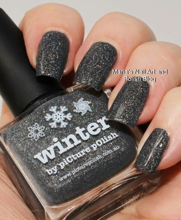 Nail polish swatch / manicure of shade piCture pOlish Winter