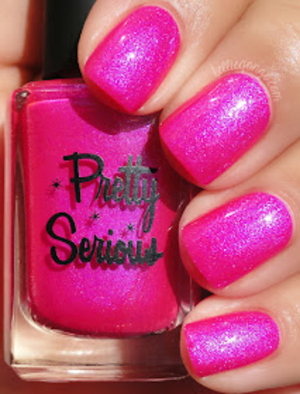 Nail polish swatch / manicure of shade Pretty Serious The Pink One