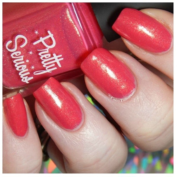 Nail polish swatch / manicure of shade Pretty Serious Cherry Bomb
