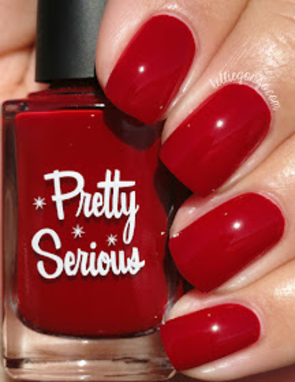 Nail polish swatch / manicure of shade Pretty Serious Very Merry Berry