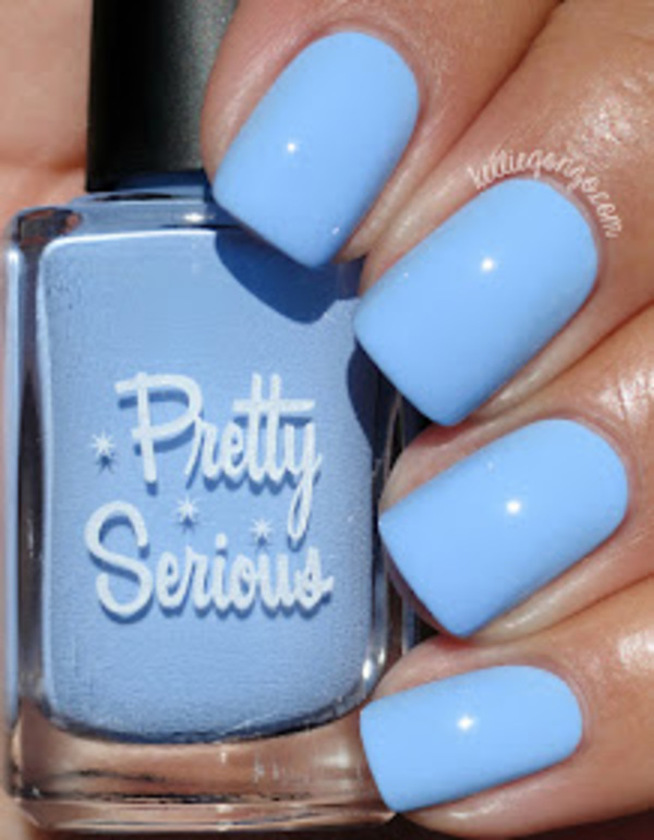 Nail polish swatch / manicure of shade Pretty Serious Can't Take the Sky