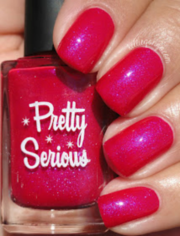 Nail polish swatch / manicure of shade Pretty Serious Destash