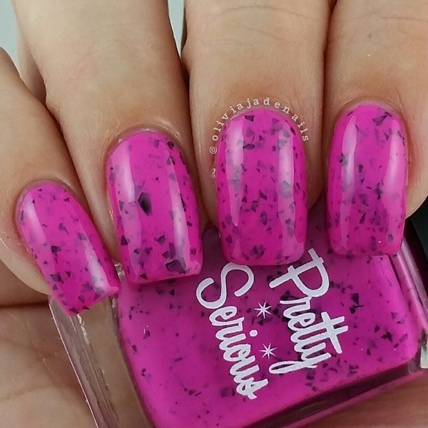 Nail polish swatch / manicure of shade Pretty Serious Princess Plutonium