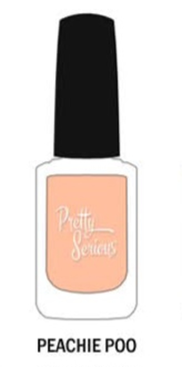 Nail polish swatch / manicure of shade Pretty Serious Peachie Poo