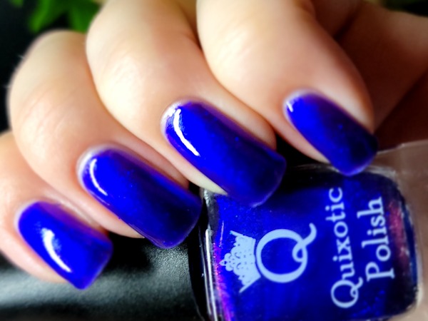 Nail polish swatch / manicure of shade Quixotic Polish Sapphire Dreams