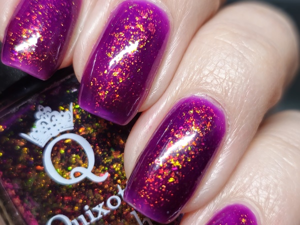 Nail polish swatch / manicure of shade Quixotic Polish Almighty Tall