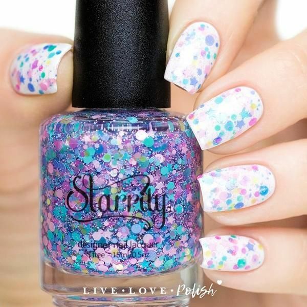 Nail polish swatch / manicure of shade Starrily Bippity Boppity Blue