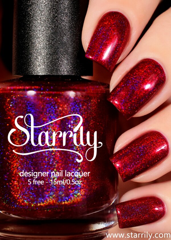 Nail polish swatch / manicure of shade Starrily Norepinephrine