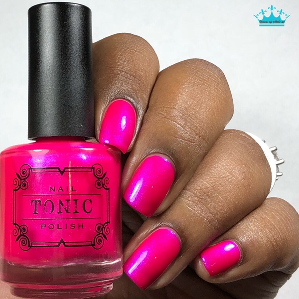 Nail polish swatch / manicure of shade Tonic Polish Hot to Trot