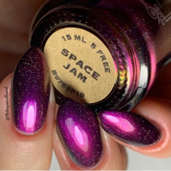 Nail polish swatch / manicure of shade Tonic Polish Space Jam