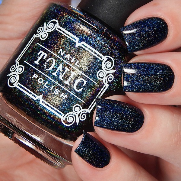 Nail polish swatch / manicure of shade Tonic Polish Black Friday