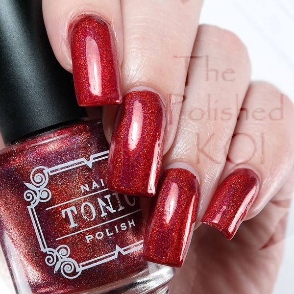 Nail polish swatch / manicure of shade Tonic Polish Santa Baby