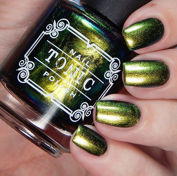 Nail polish swatch / manicure of shade Tonic Polish Kelpie Parade