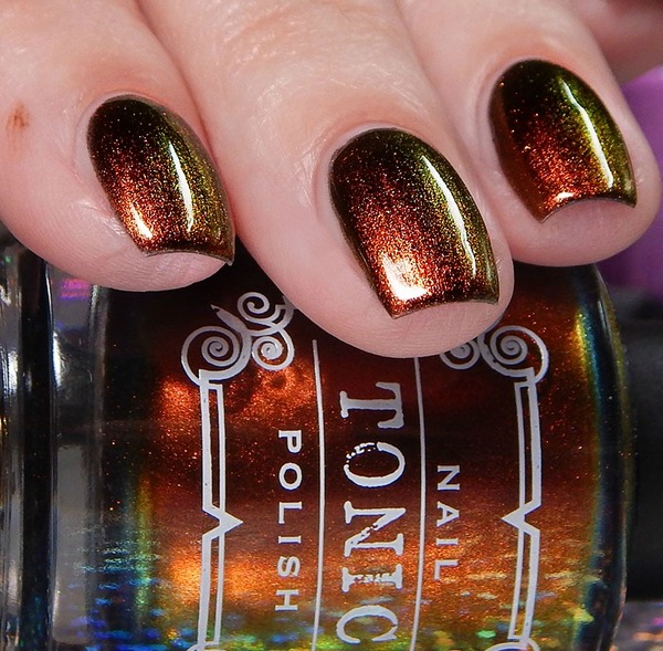 Nail polish swatch / manicure of shade Tonic Polish Phoenix Parade