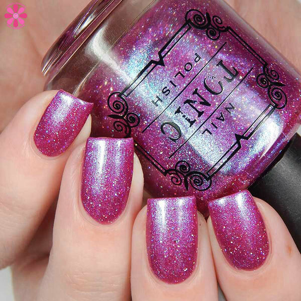 Nail polish swatch / manicure of shade Tonic Polish Aurora Sunrise