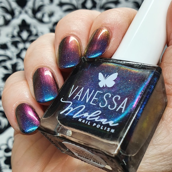 Nail polish swatch / manicure of shade Vanessa Molina Rainbow Titanium