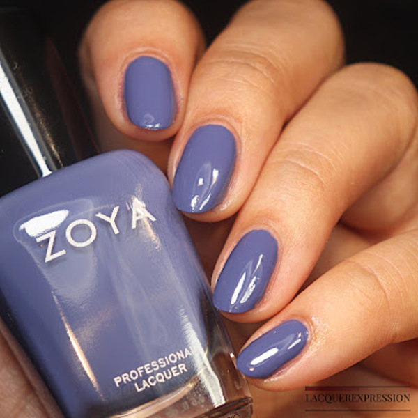Nail polish swatch / manicure of shade Zoya Aire