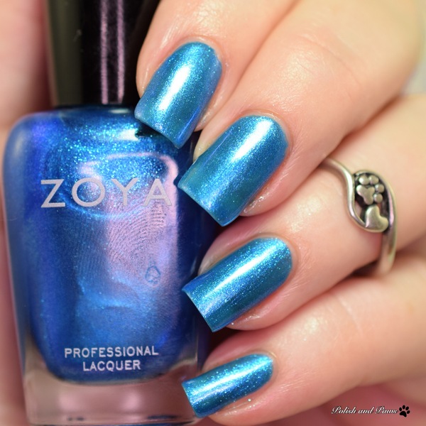 Nail polish swatch / manicure of shade Zoya River