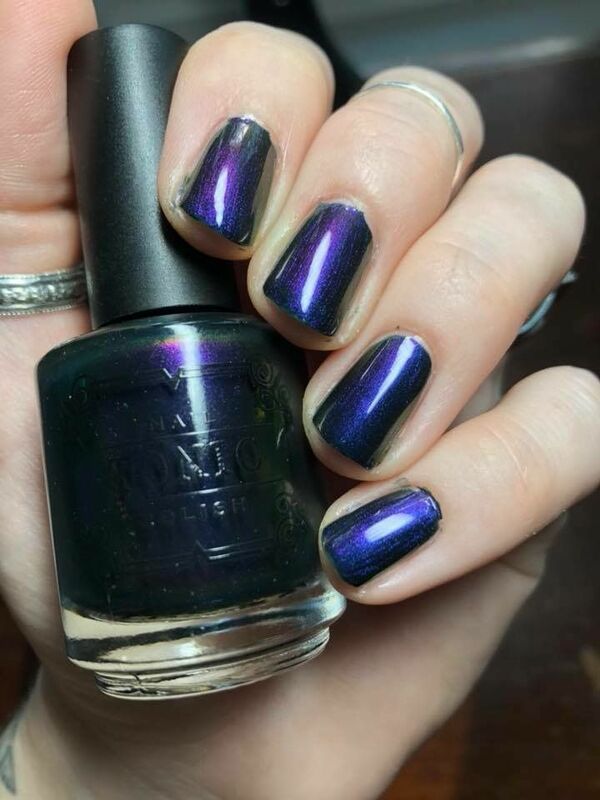 Nail polish swatch / manicure of shade Tonic Polish Oops No 9 (Slick X)