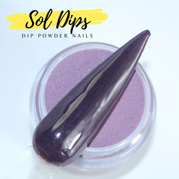 Nail polish swatch / manicure of shade Sol Dips Purple Yam