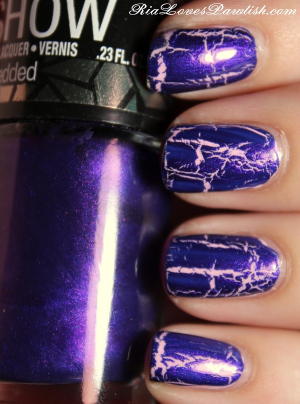 Nail polish swatch / manicure of shade Maybelline Purple Possibilities