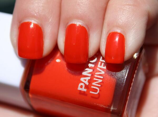 Nail polish swatch / manicure of shade Sephora Tangerine Tango Crème