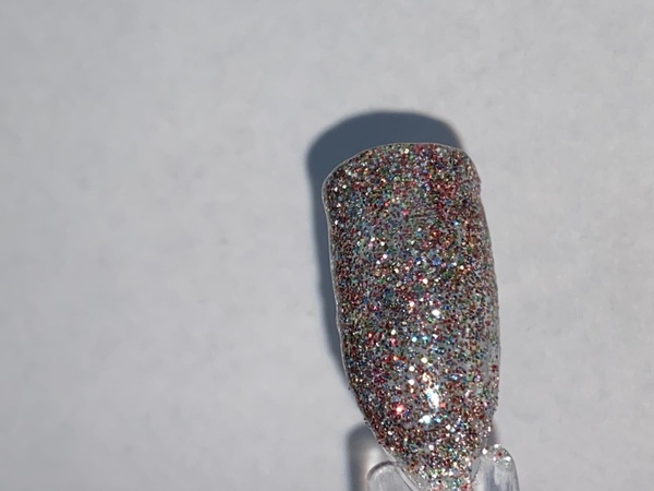 Nail polish swatch / manicure of shade Igel Disco Ball