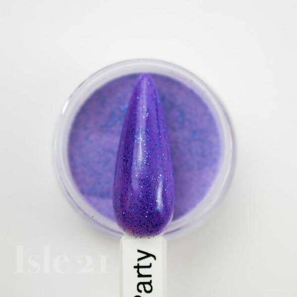 Nail polish swatch / manicure of shade Isle 21 Purple Party
