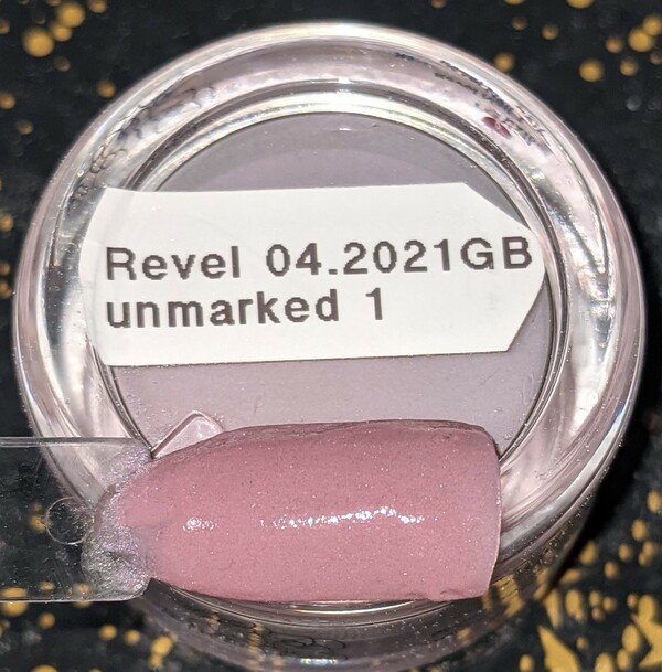 Nail polish swatch / manicure of shade Revel Unmarked 1