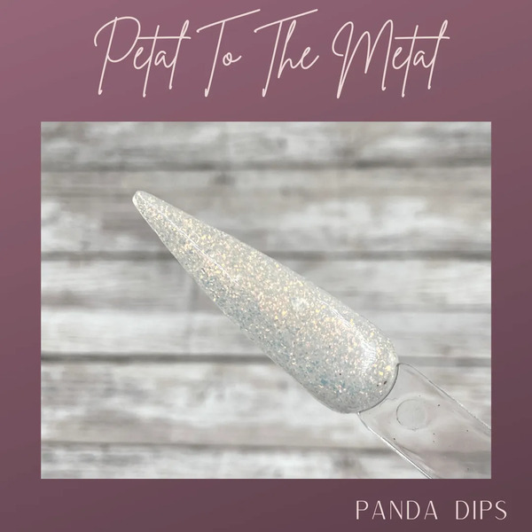 Nail polish swatch / manicure of shade Panda Dips Petal to the Metal