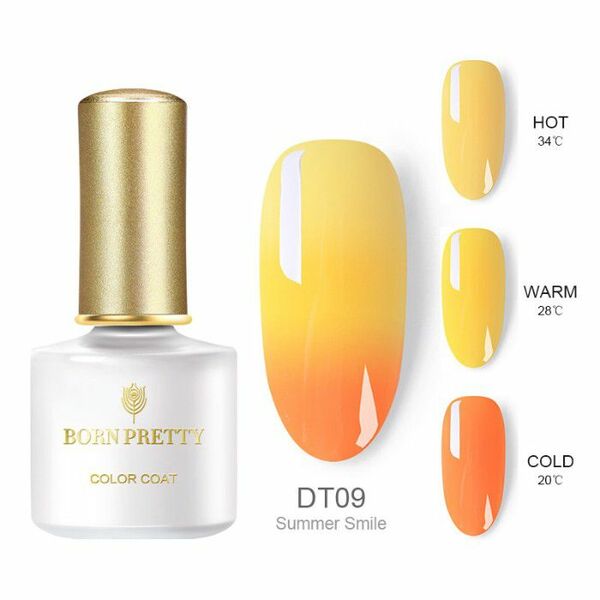 Nail polish swatch / manicure of shade Born Pretty Summer Smile
