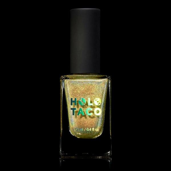 Nail polish swatch / manicure of shade Holo Taco Lemon Spritzer