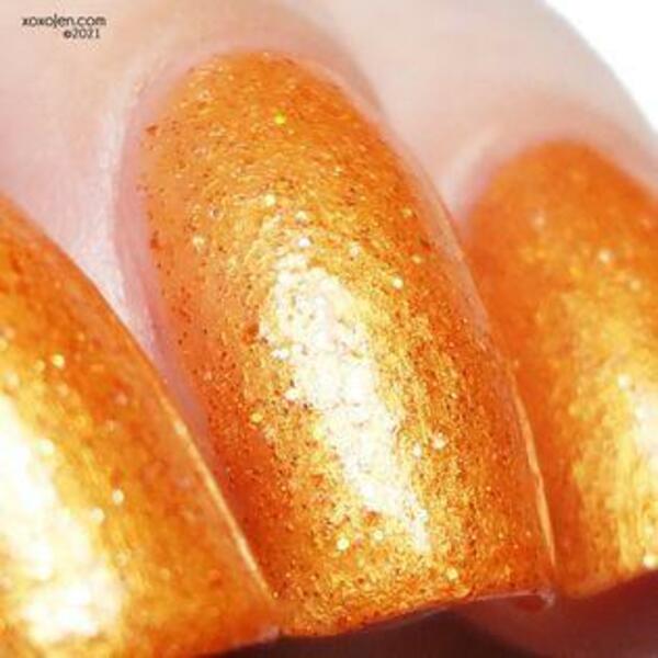 Nail polish swatch / manicure of shade Alter Ego Nail Enamel Disco Music Bearded Iris