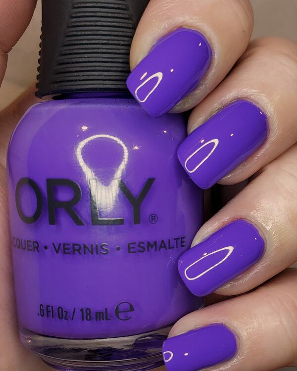 Nail polish swatch / manicure of shade Orly Synthetic Symphony