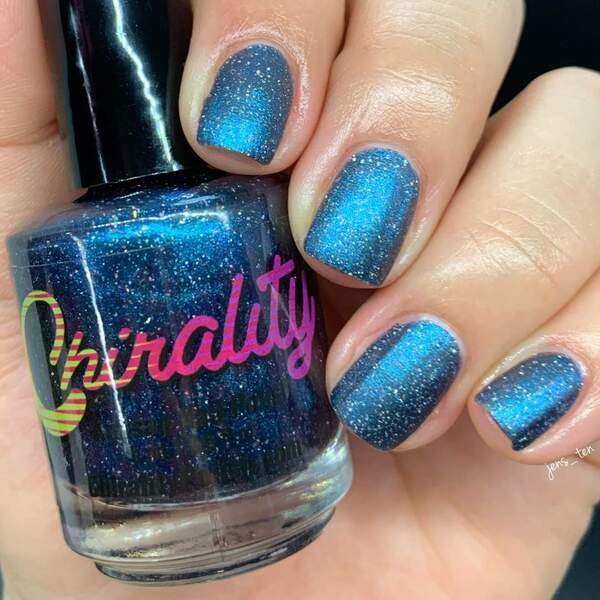 Nail polish swatch / manicure of shade Chirality Polish Be More Pacific