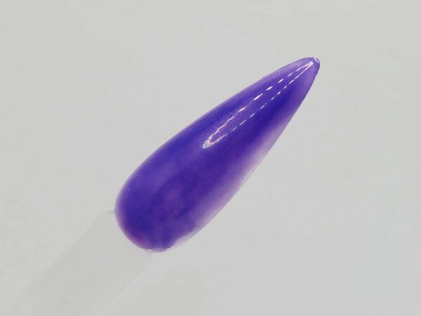 Nail polish swatch / manicure of shade Indigo Rue Dips Purple Glass