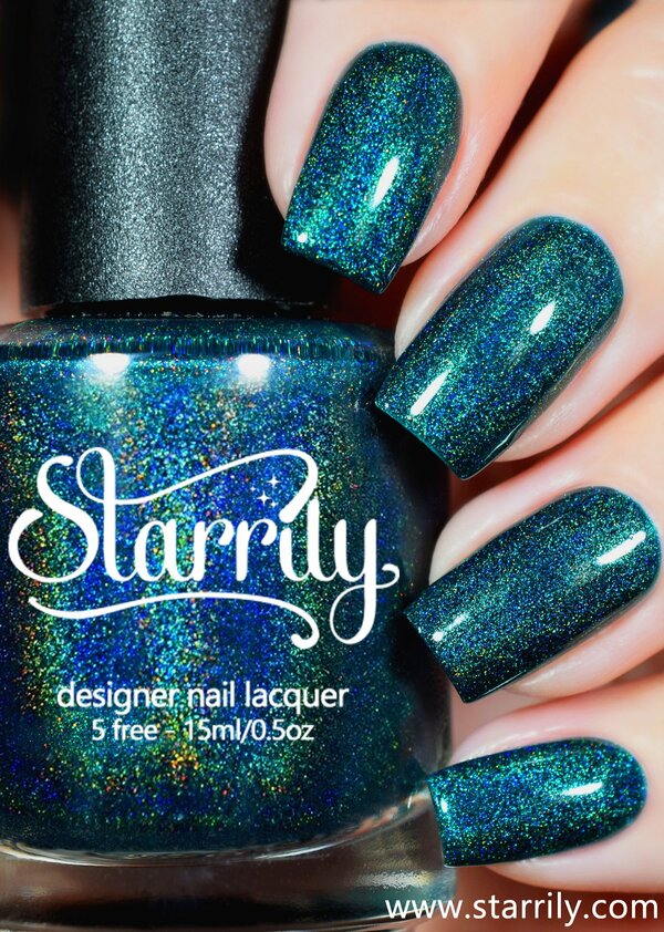 Nail polish swatch / manicure of shade Starrily Quantum Energy