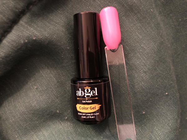Nail polish swatch / manicure of shade abGel A180