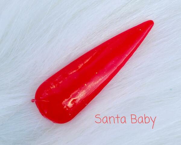 Nail polish swatch / manicure of shade Great Lakes Dips Santa Baby