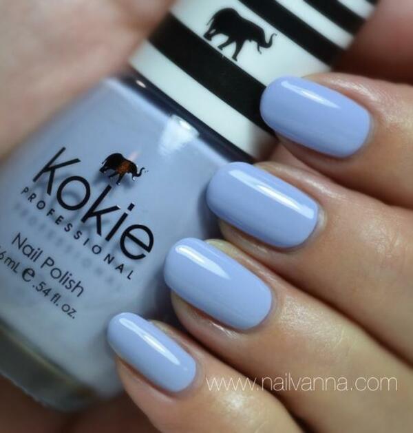 Nail polish swatch / manicure of shade Kokie Heavenly